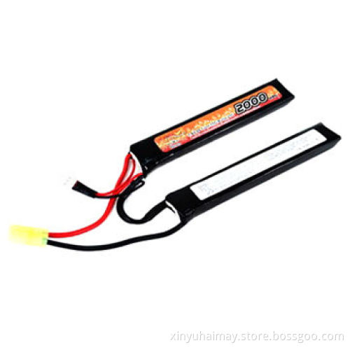 VB Power 7.4V/1,300mAH 25C Lithium Polymer Battery, Crane Stock Nunchuck Pack for AK Airsoft GunNew